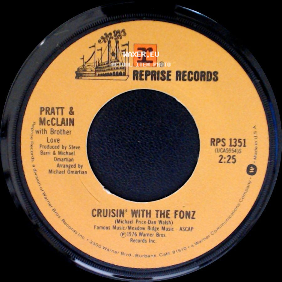 Pratt & Mcclain With Brother Love - Cruisin' With The Fonz / Happy Days side A