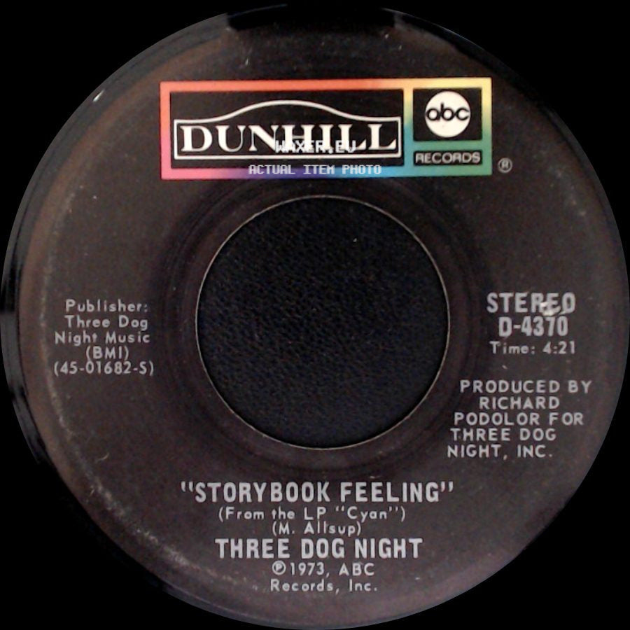 Three Dog Night - Let Me Serenade You / Storybook Feeling side B
