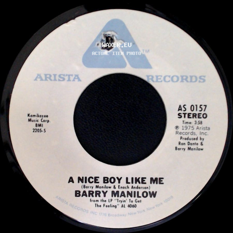 Barry Manilow - A Nice Boy Like Me / I Write The Songs side A