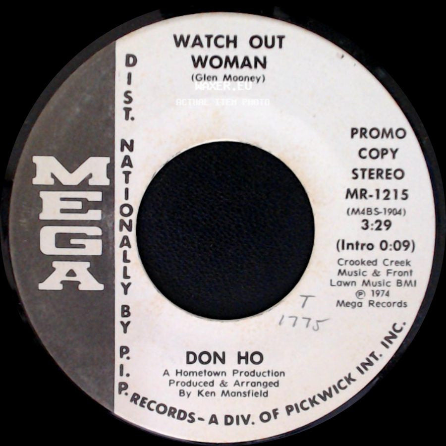 Don Ho - Watch Out Woman / Watch Out Woman side A
