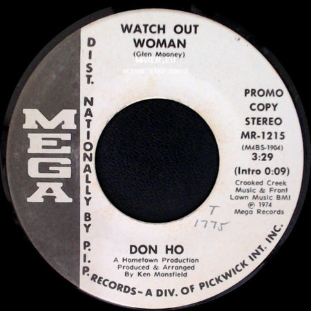 Don Ho - Watch Out Woman / Watch Out Woman side A