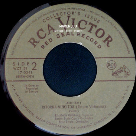 Louise Homer, Enrico Caruso / Elisabeth Rethberg - Già I Sacerdoti Adunansi (The Priests Assemble) (Part I) / Ritorna Vincitor (Return Victorious) side B