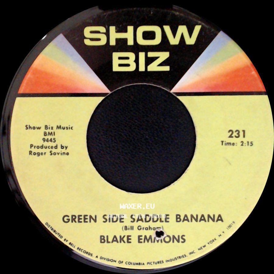 Blake Emmons - I Can't Remember To Forget / Green Side Saddle Banana side B