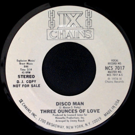 Unknown Artist - Disco Man / Three Ounces Of Love / Disco Man side A