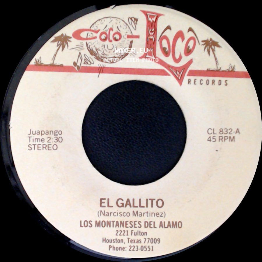 Los Montaneses Del Alamo - El Gallito / Ofelia side A