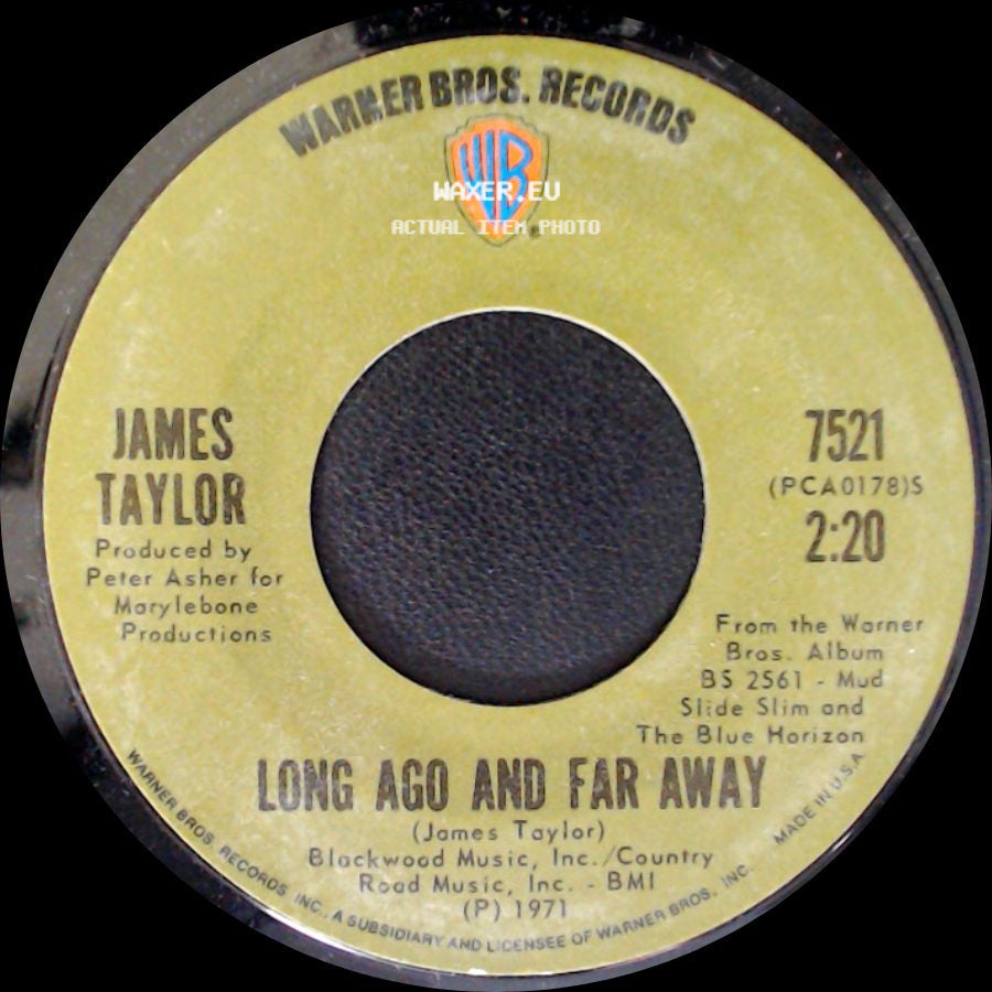 James Taylor - Long Ago And Far Away / Let Me Ride side A