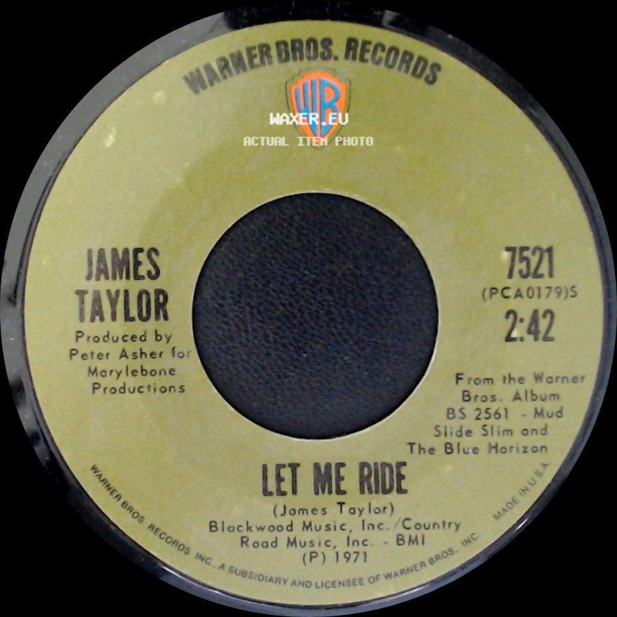James Taylor - Long Ago And Far Away / Let Me Ride side B