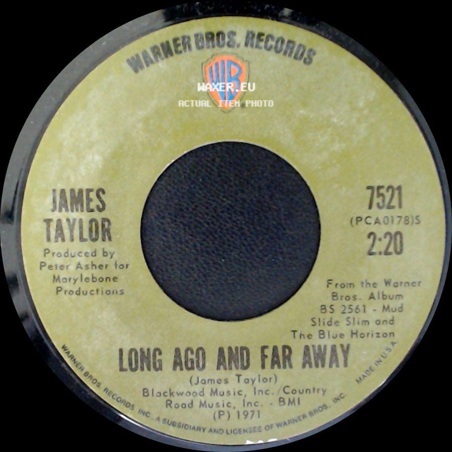 James Taylor - Long Ago And Far Away / Let Me Ride side A