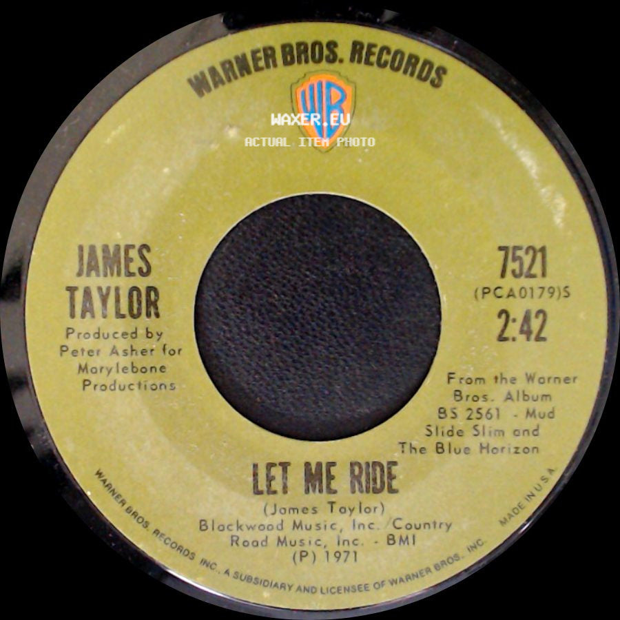 James Taylor - Long Ago And Far Away / Let Me Ride side B