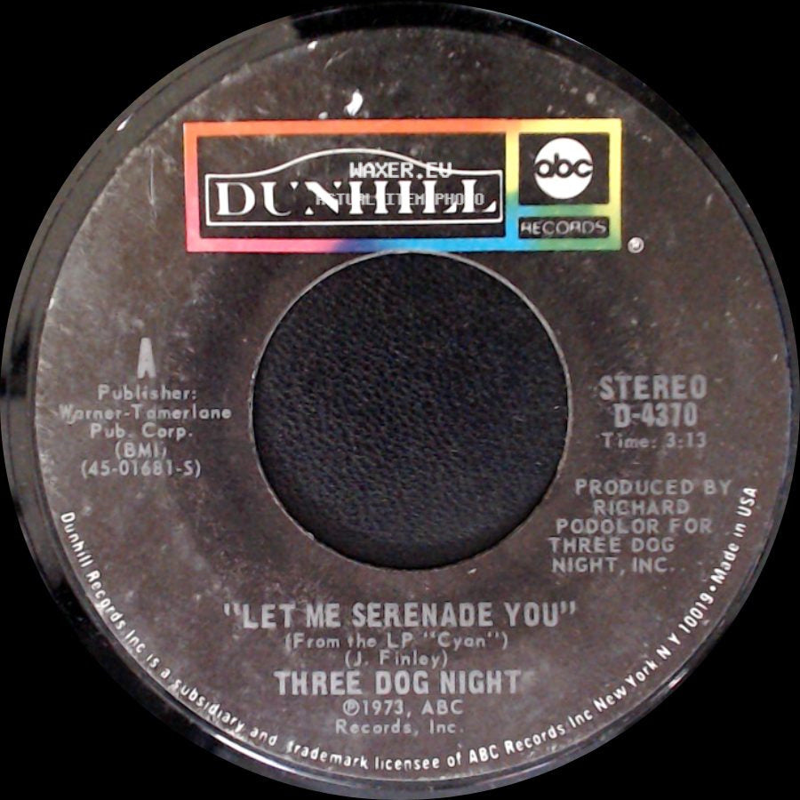 Three Dog Night - Let Me Serenade You / Storybook Feeling side A