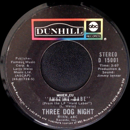 Three Dog Night - Sure As I'm Sittin' Here / Anytime Babe side B