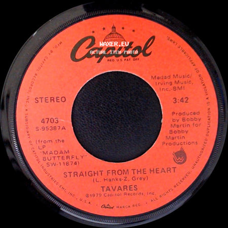 Tavares - Straight From The Heart / Let Me Heal The Bruises side A
