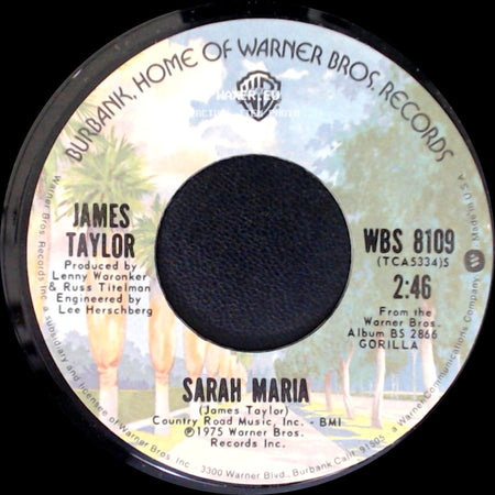 James Taylor - Sarah Maria / How Sweet It Is (To Be Loved By You) side A