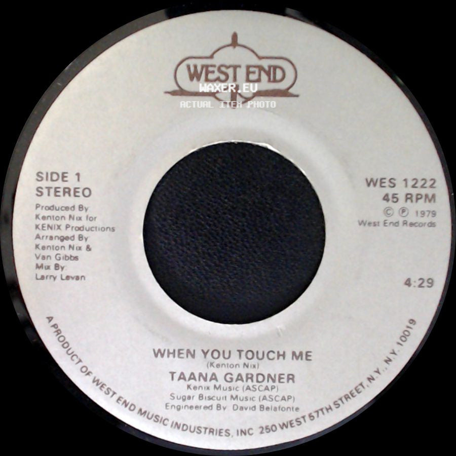 Taana Gardner - When You Touch Me / Work That Body side A
