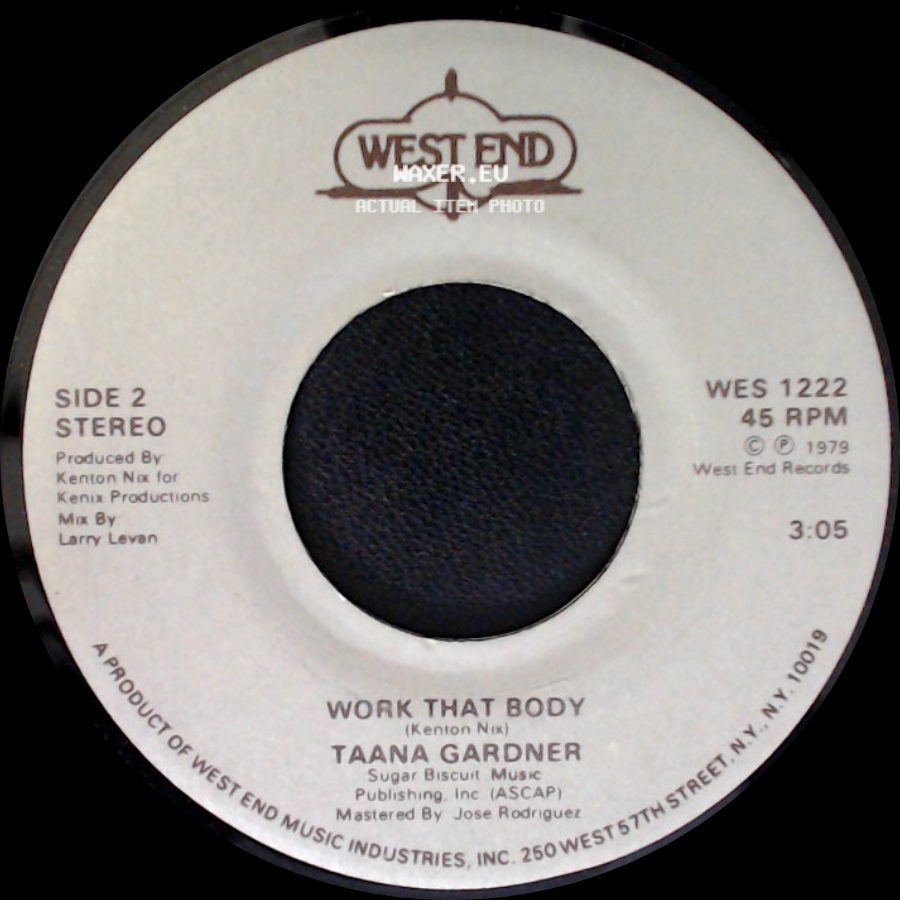 Taana Gardner - When You Touch Me / Work That Body side B