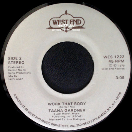 Taana Gardner - When You Touch Me / Work That Body side B
