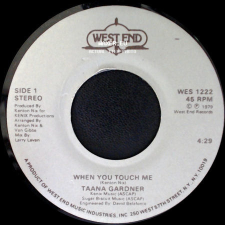 Taana Gardner - When You Touch Me / Work That Body side A