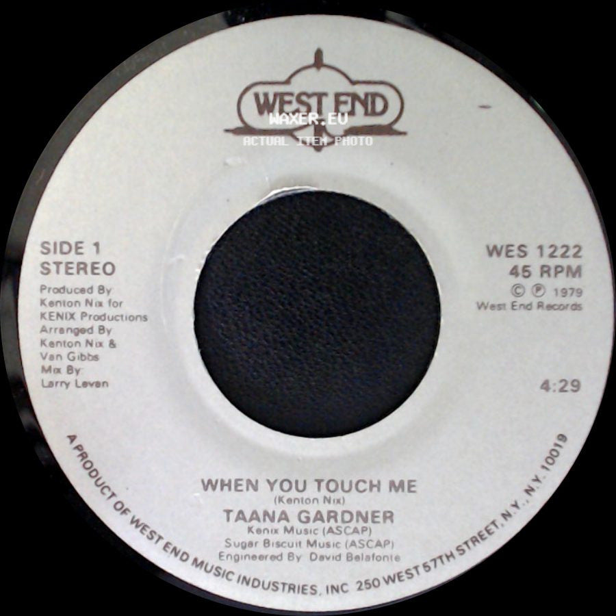 Taana Gardner - When You Touch Me / Work That Body side A