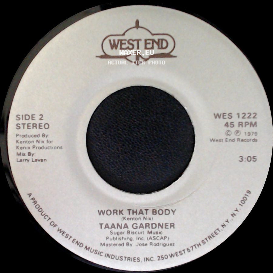 Taana Gardner - When You Touch Me / Work That Body side B