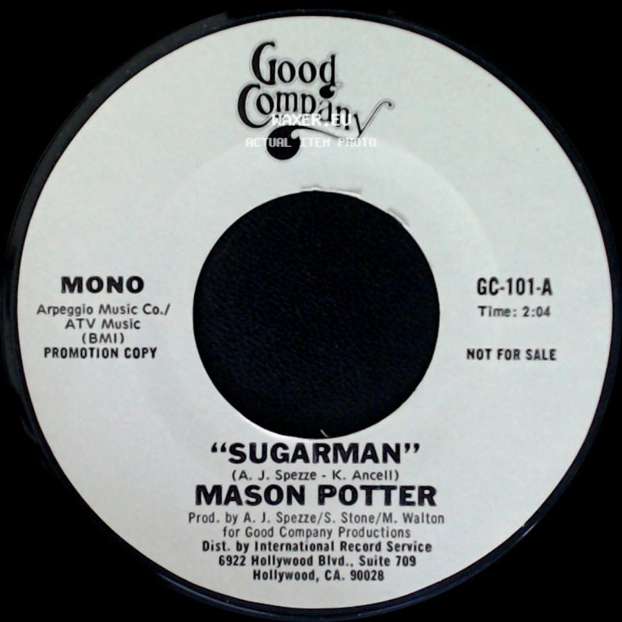 Mason Potter - Sugarman / Sugarman side A