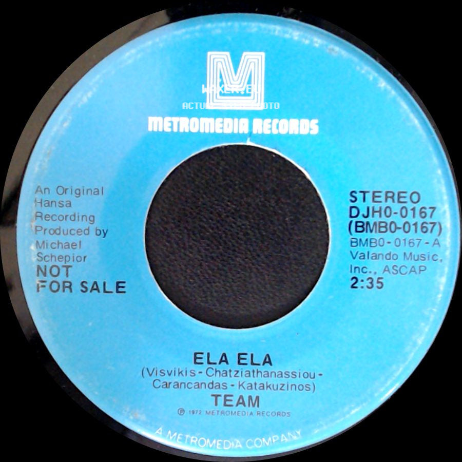 Team - Ela Ela / Ela Ela side B