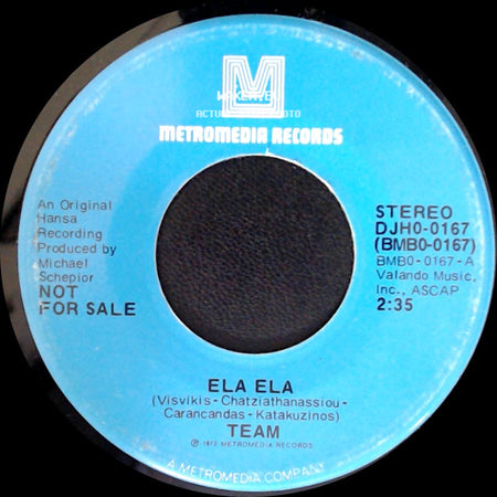 Team - Ela Ela / Ela Ela side B