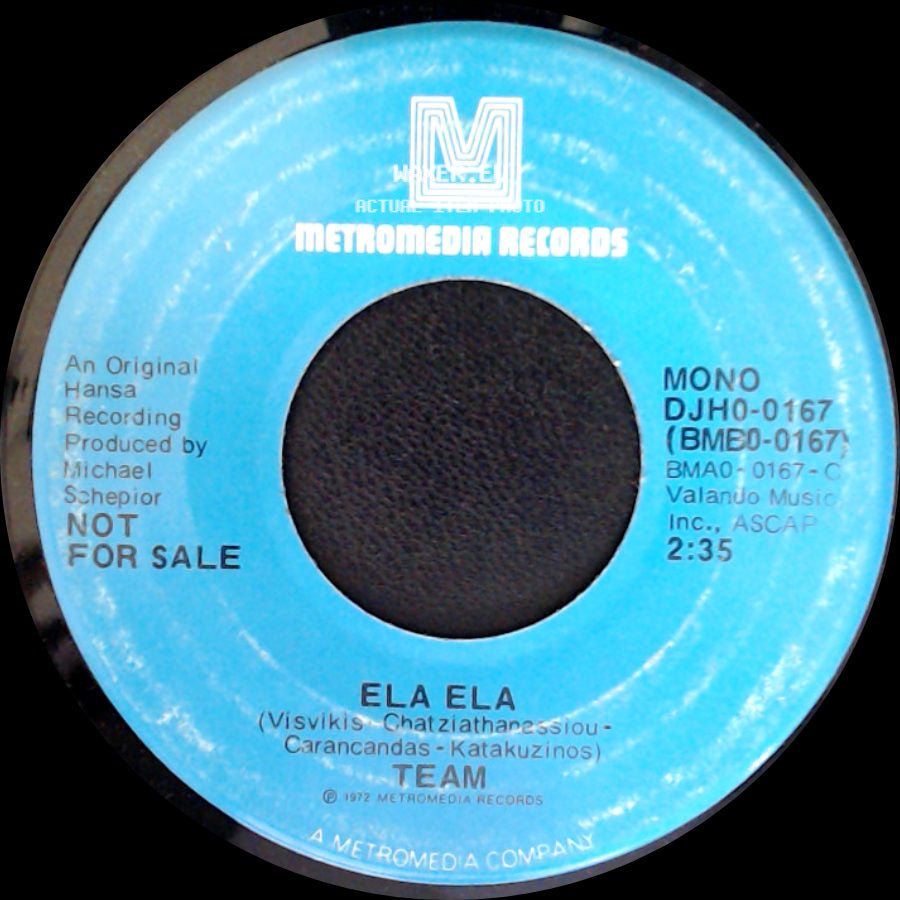 Team - Ela Ela / Ela Ela side B