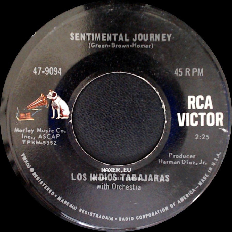Los Indios Tabajaras / Los Indios Tabajaras With Orchestra - The Petite Waltz / Sentimental Journey side B