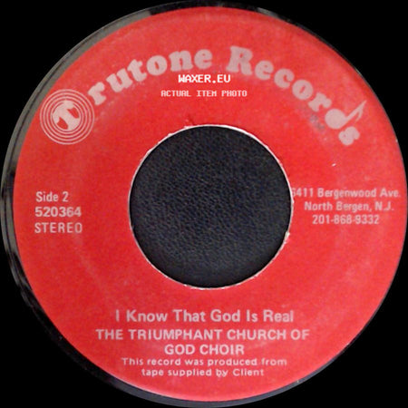 The Triumphant Church Of God Choir - What Kind Of World Would This Be / I Know That God Is Real side B