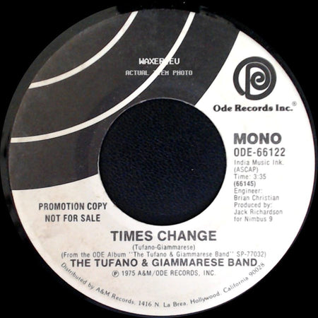 The Tufano & Giammarese Band - Times Change / Times Change side A