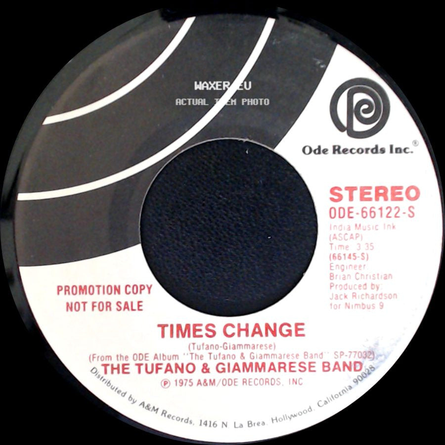 The Tufano & Giammarese Band - Times Change / Times Change side B