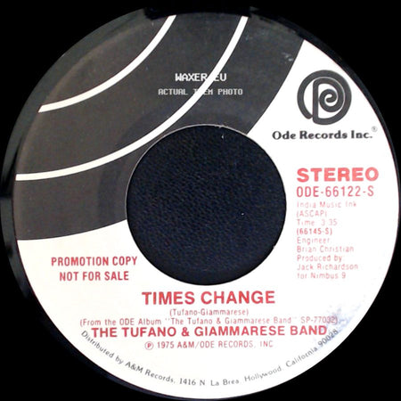The Tufano & Giammarese Band - Times Change / Times Change side B
