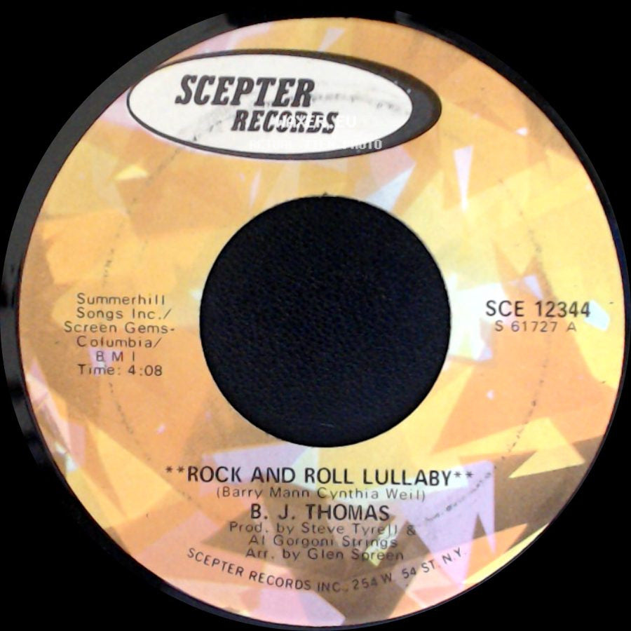 B. J. Thomas - Rock And Roll Lullaby / Are We Losing Touch side A