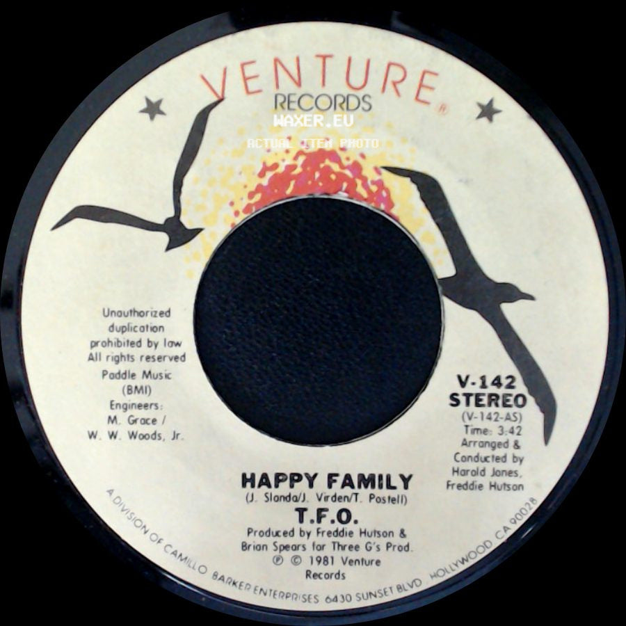 T.F.O. - Happy Family / Let Love Come Right On In side A