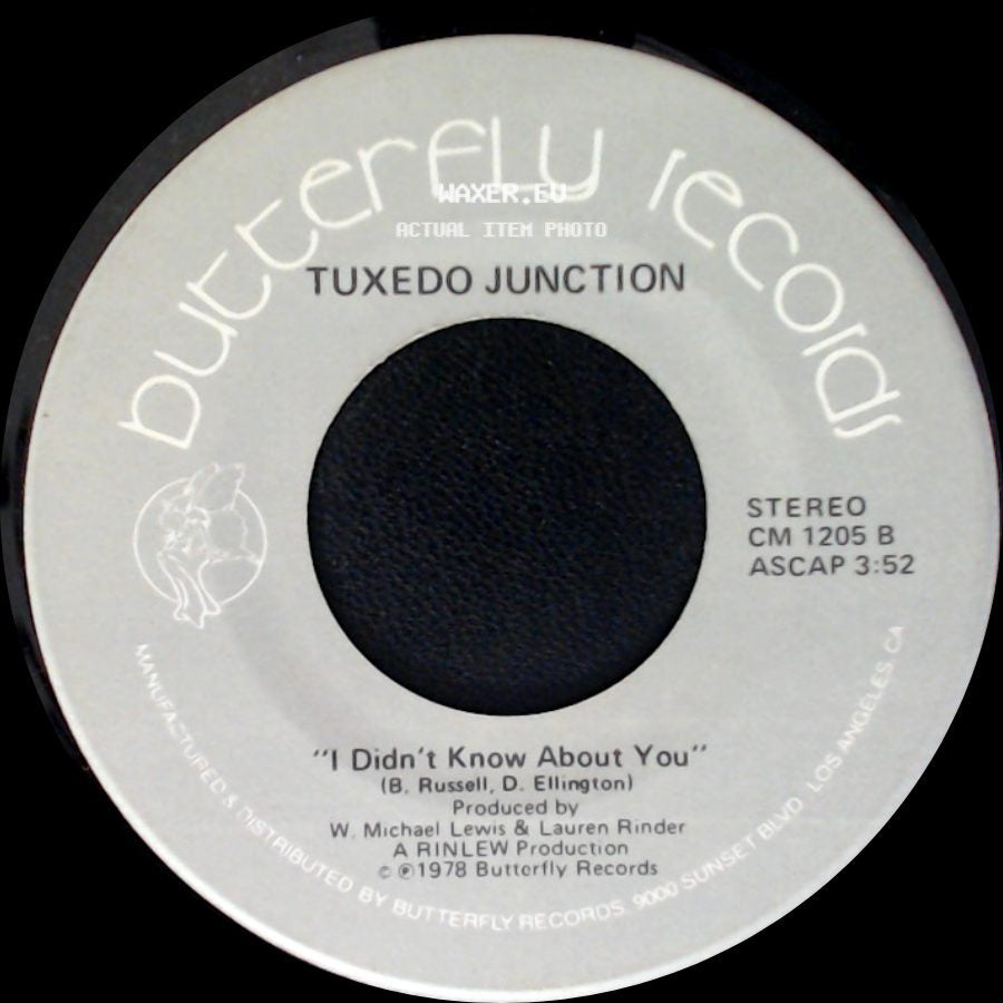 Tuxedo Junction - Chattanooga Choo Choo / I Didn't Know About You side B