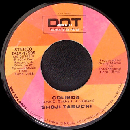 Shoji Tabuchi - A Man Needs A Woman / Colinda side B