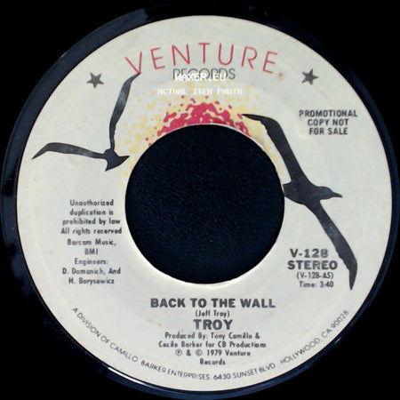 Troy - Back To The Wall / Back To The Wall side B