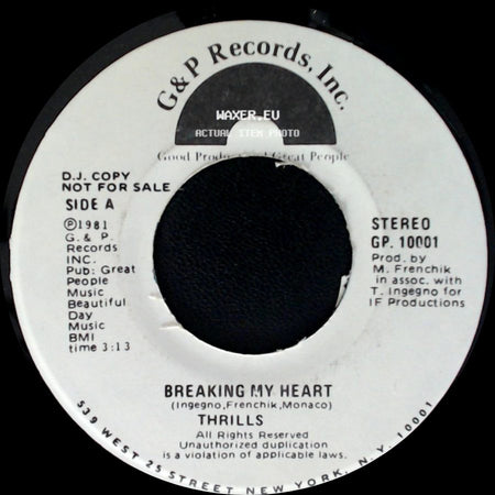Thrills - Breaking My Heart / Blinded By Love side A