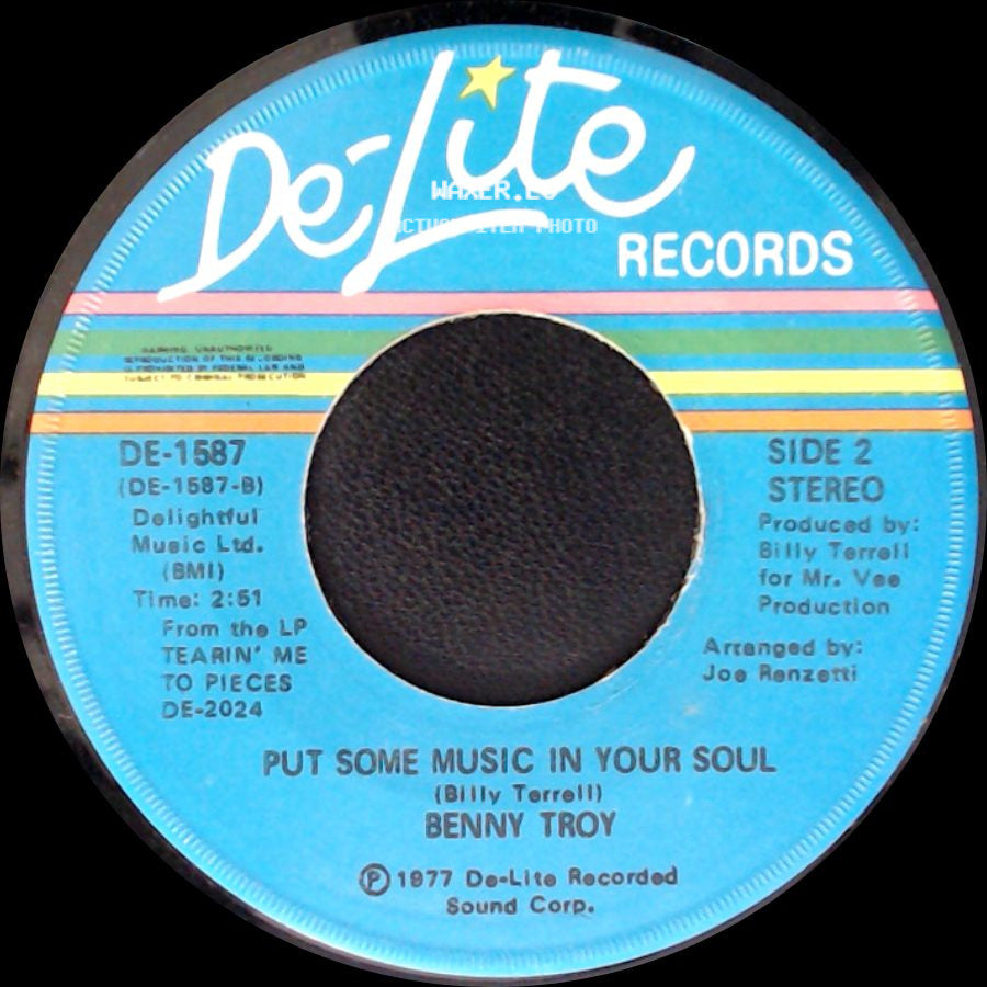 Benny Troy - Ecstasy, Passion & Pain / Put Some Music In Your Soul side B