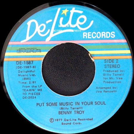 Benny Troy - Ecstasy, Passion & Pain / Put Some Music In Your Soul side B