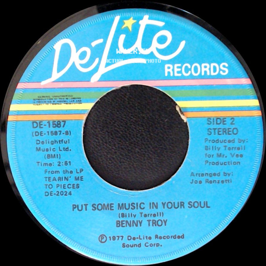 Benny Troy - Ecstasy, Passion & Pain / Put Some Music In Your Soul side B