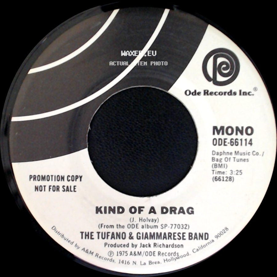 The Tufano & Giammarese Band - Kind Of A Drag / Kind Of A Drag side A