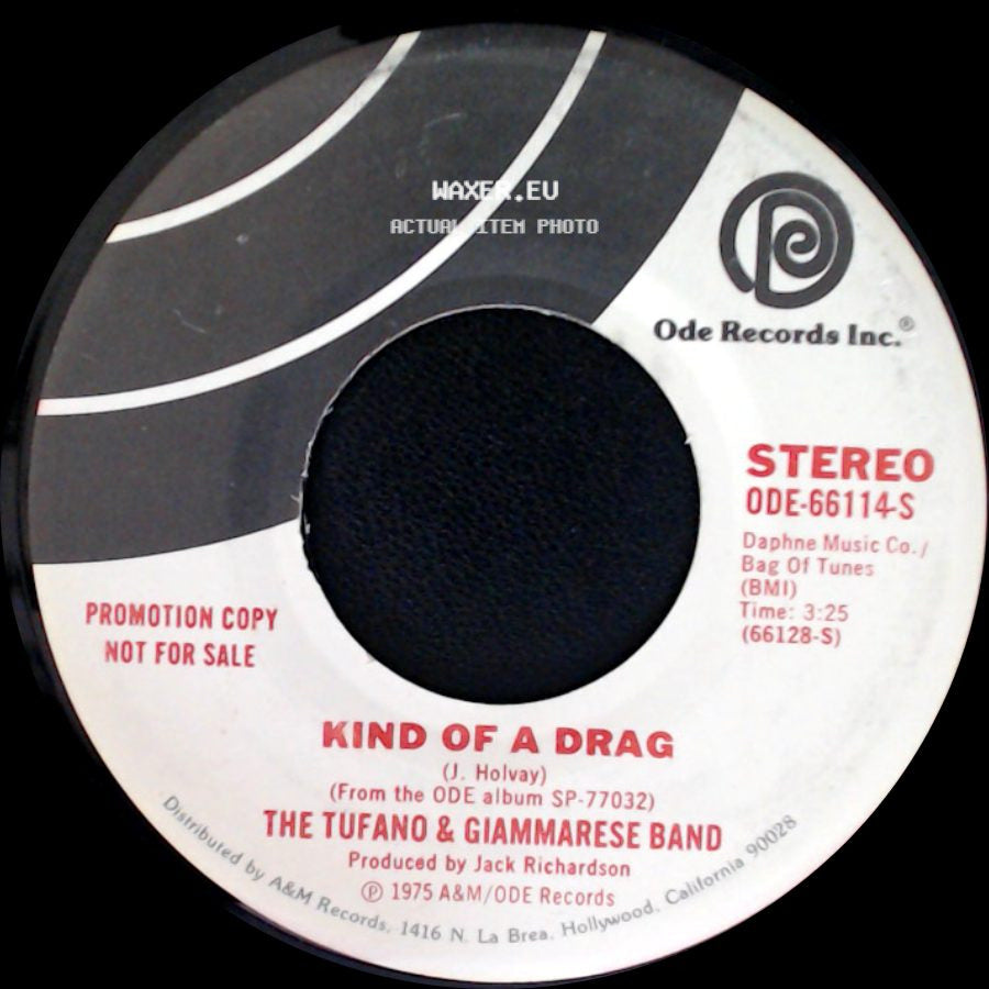 The Tufano & Giammarese Band - Kind Of A Drag / Kind Of A Drag side B