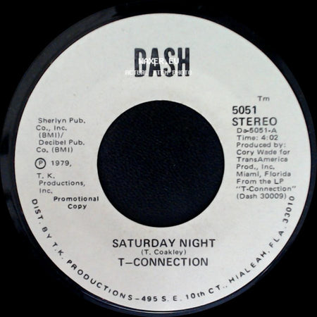 T-Connection - Saturday Night / Saturday Night side B