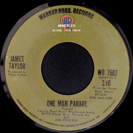 James Taylor - One Man Parade / Nobody But You side A
