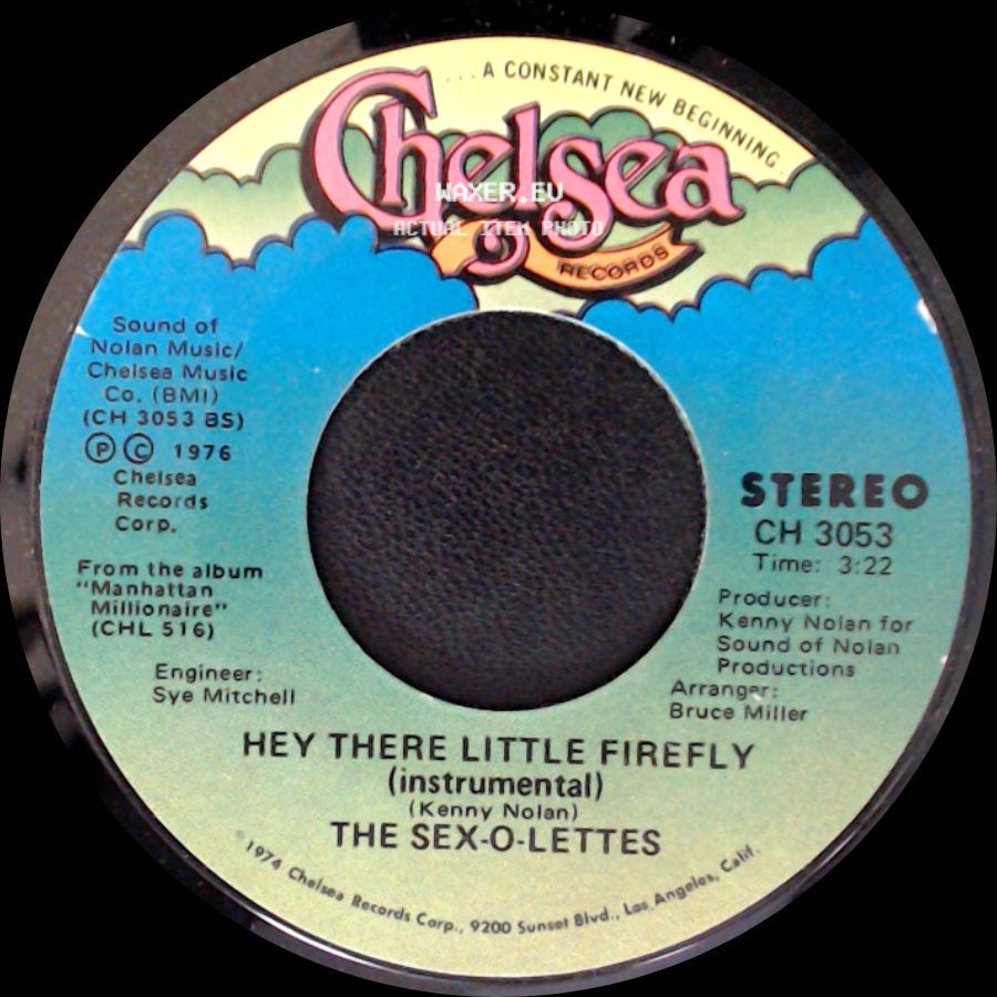 The Sex-O-Lettes - Hey There Little Firefly (Instrumental) / Ride A Wild Horse side A