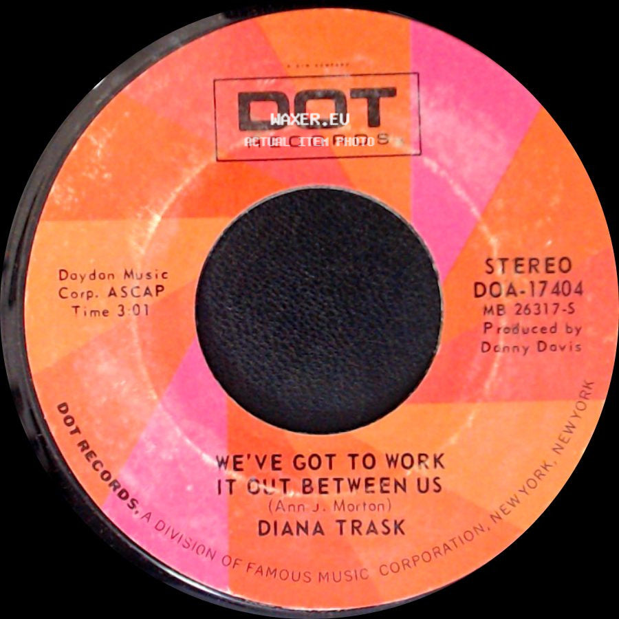 Diana Trask - I Keep It Hid / We've Got To Work It Out Between Us side B