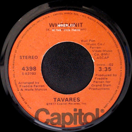 Tavares - Whodunit / Fool Of The Year side A