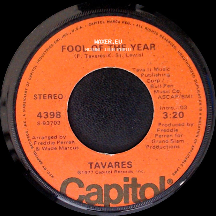 Tavares - Whodunit / Fool Of The Year side B