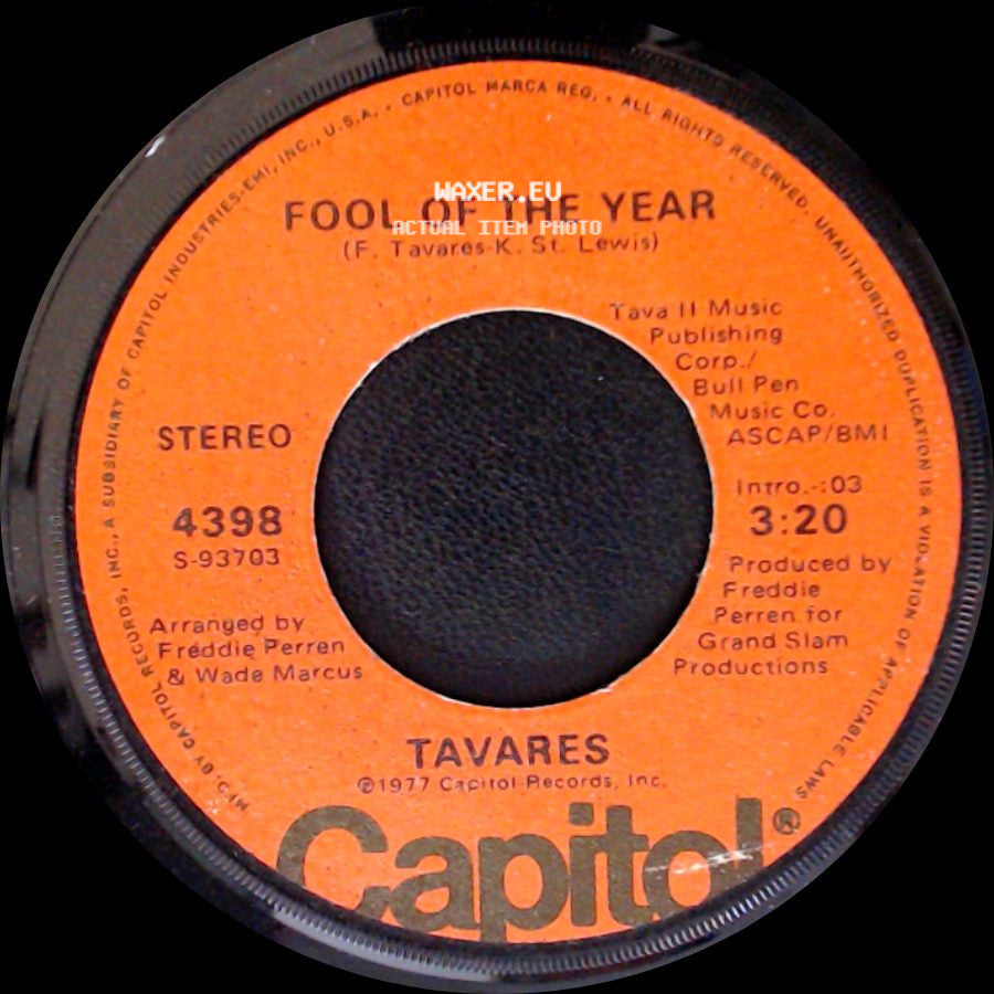 Tavares - Fool Of The Year / Whodunit side A